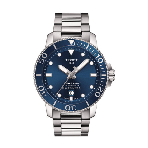 ティソ TISSOT 腕時計 メンズ シースター 1000 オートマティック パワーマティック 80 ブルー 自動巻き T120.407.11.041.03 T1204071104103 国内正規品 ティソ TISSOT 腕時計 メンズ シースター 1000 オートマティック パワーマティック 80 ブルー 自動巻き T120.407.11.041.03 T1204071104103 国内正規品