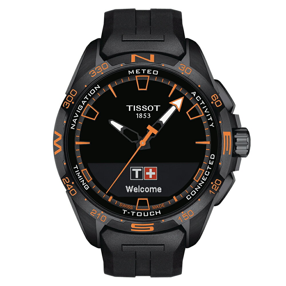 eB\ T-^b` RlNg \[[ T121.420.47.051.04 TISSOT T-TOUCH X}[gEHb` rv