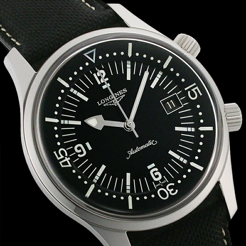 ロンジン レジェンド ダイバー デイト L3.674.4.50.0 箱・Gカード付【中古】【JS1626】