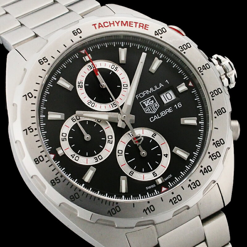 タグホイヤー フォーミュラ1 キャリバー16 クロノグラフ CAZ2010.BA0876 Gカード付【中古】【JS1636】