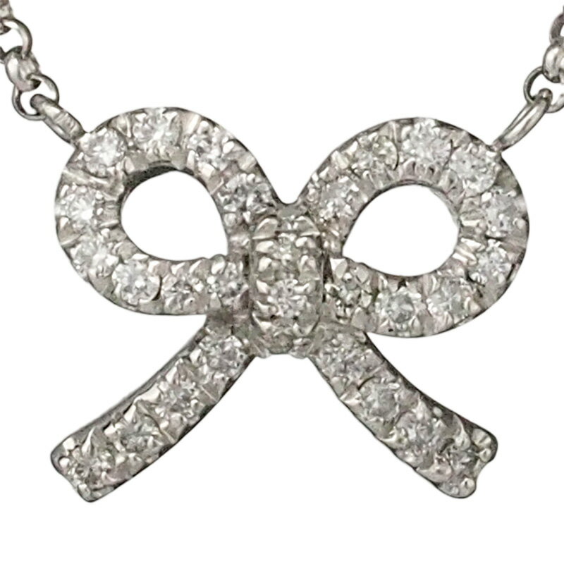 楽天市場】リボン ネックレス ダイヤ（ブランドポンテヴェキオ）の通販 