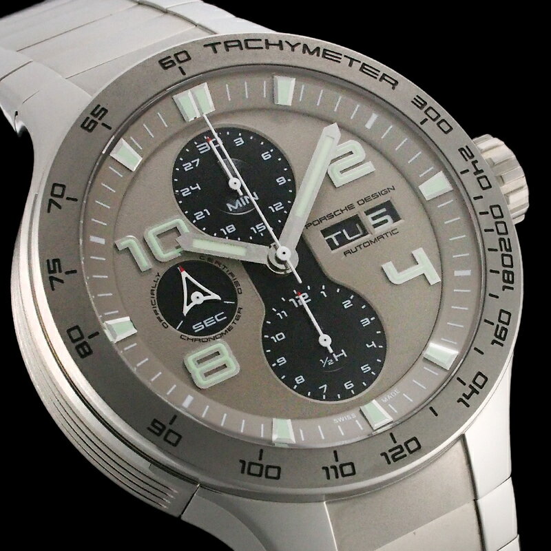 ポルシェデザイン フラットシックス オートマティック クロノグラフ P6340 国内正規 箱・保証書付【中古】【JS1642】