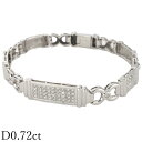 ダイヤモンド/0.72ct ブレスレット K18WG【中古】【JS1670】(4)