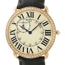 Cartier ロンド ルイ カルティエ 純正ダイヤベゼル WR007001 K18PG 手巻き【中古】【JS1709】(2)