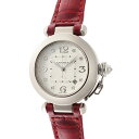 カルティエ パシャ 32mm 8P純正ダイヤインデックス WJ111136 K18WG 新品純正ベルト【中古】【JS1746】(2)
