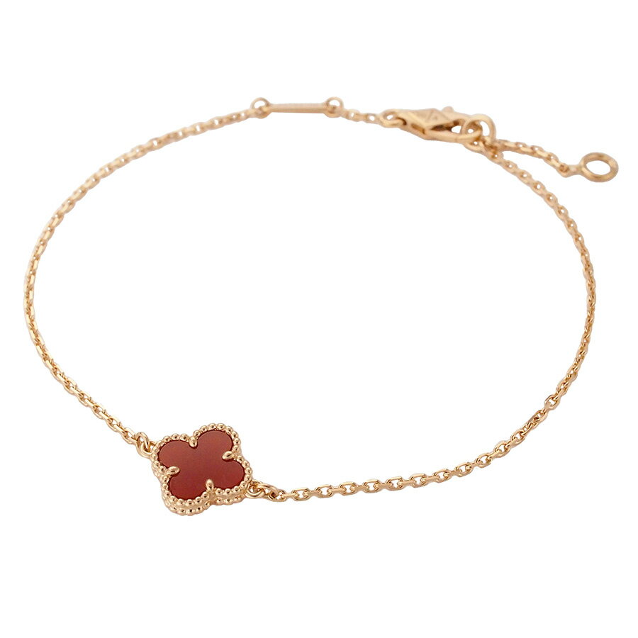 ヴァンクリーフ＆アーペル カーネリアン スウィート アルハンブラ ブレスレット VCARN59K00 K18PG 国内正規 箱・証明書付【中古】【JS1768】のサムネイル