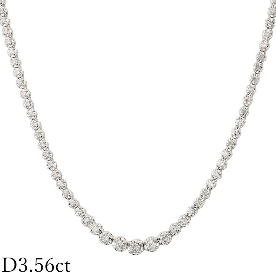 K18WG テニスネックレス ダイヤモンド3.03ct 約43cm 楽天市場】ダイヤモンド テニス ネックレス k18wgの通販 K18WG テニス