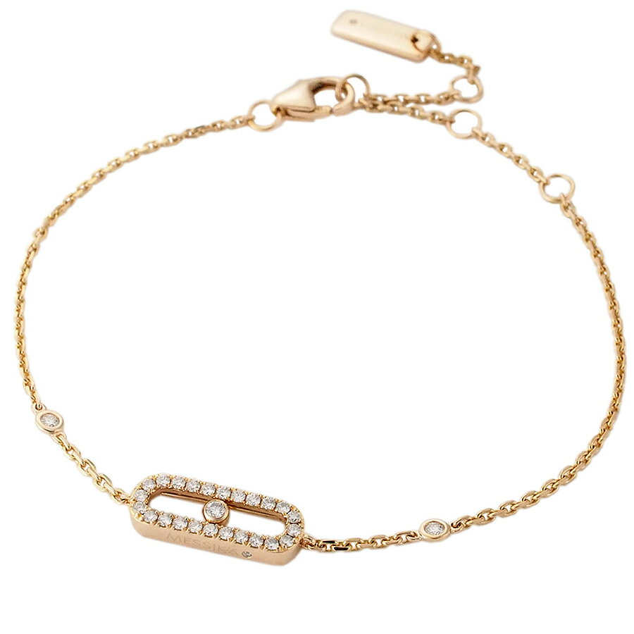 メシカ ダイヤモンド ムーヴ ウノ ブレスレット 04706-PG K18PG【中古】【JS1779】