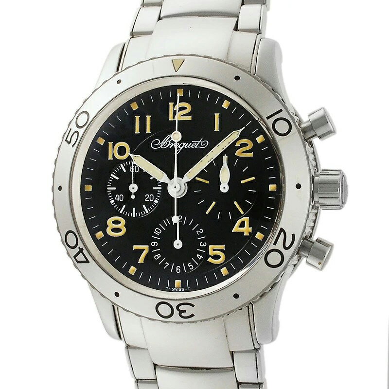 ブレゲ アエロナバル タイプXX クロノグラフ 3800ST/92/SW6 国内正規 箱・保証書付【中古】【JS1689】