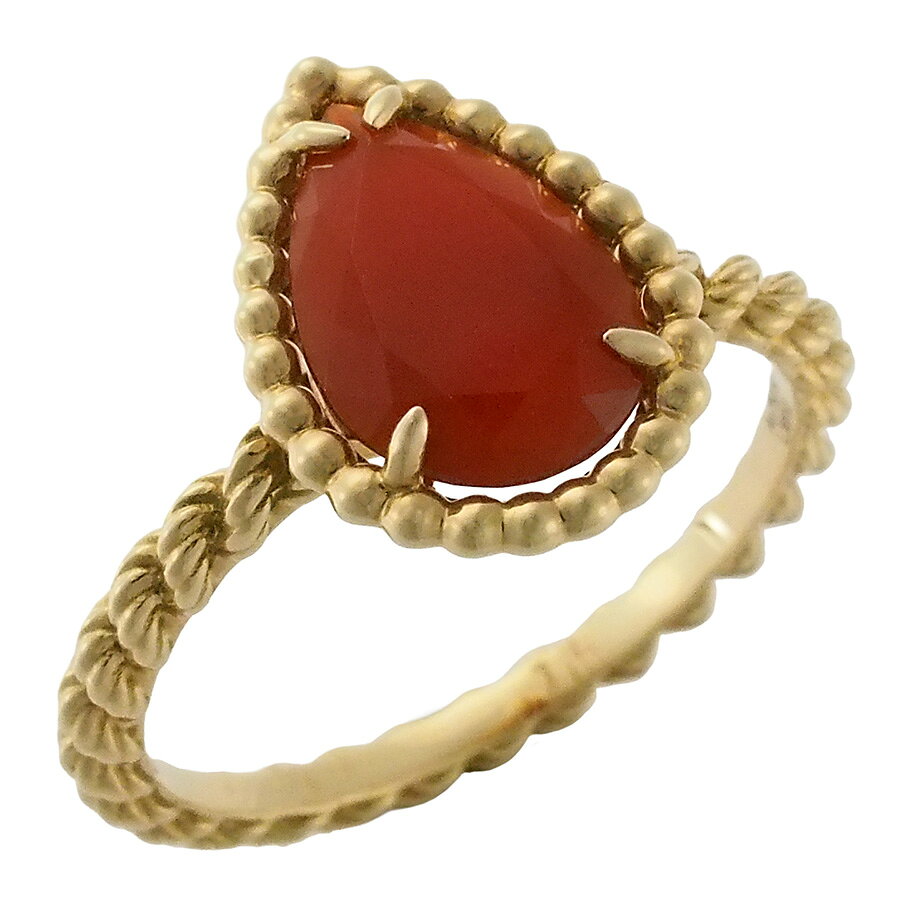 Rakuten - ブシュロン カーネリアン セルパンボエム リング JRG0291351 K18YG #51 国内正規 箱・証明書付【中古】【JS1834】