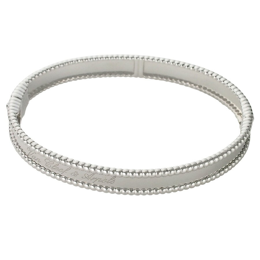 ヴァンクリーフ＆アーペル ペルレシニアチュール バングル VCARP3KB00 K18WG 証明書付【中古】【JS1830】