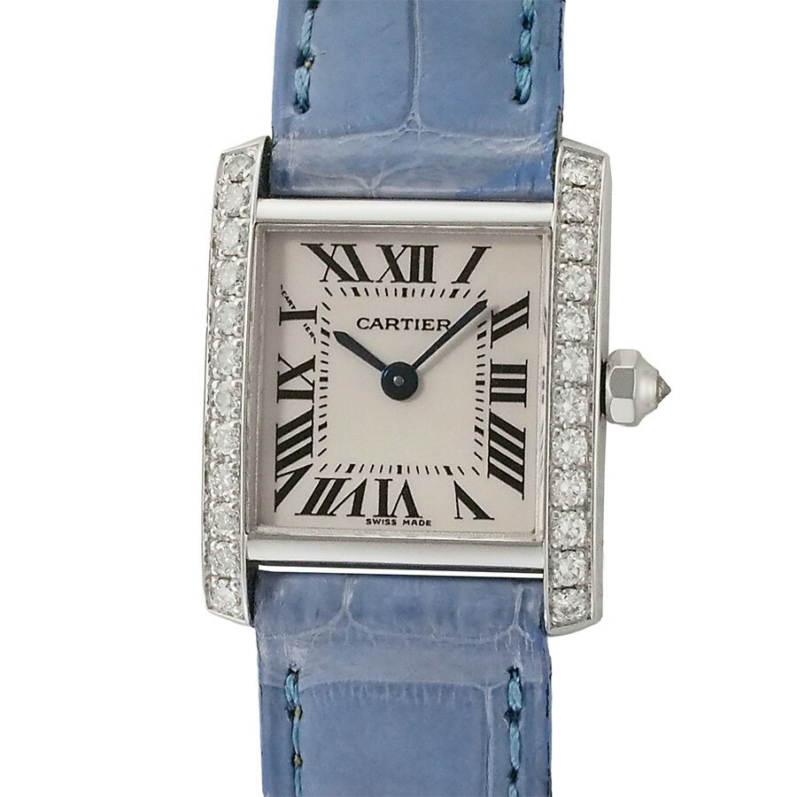 カルティエ タンク フランセーズ SM 純正ダイヤベゼル WE100251【中古】【JS1836】