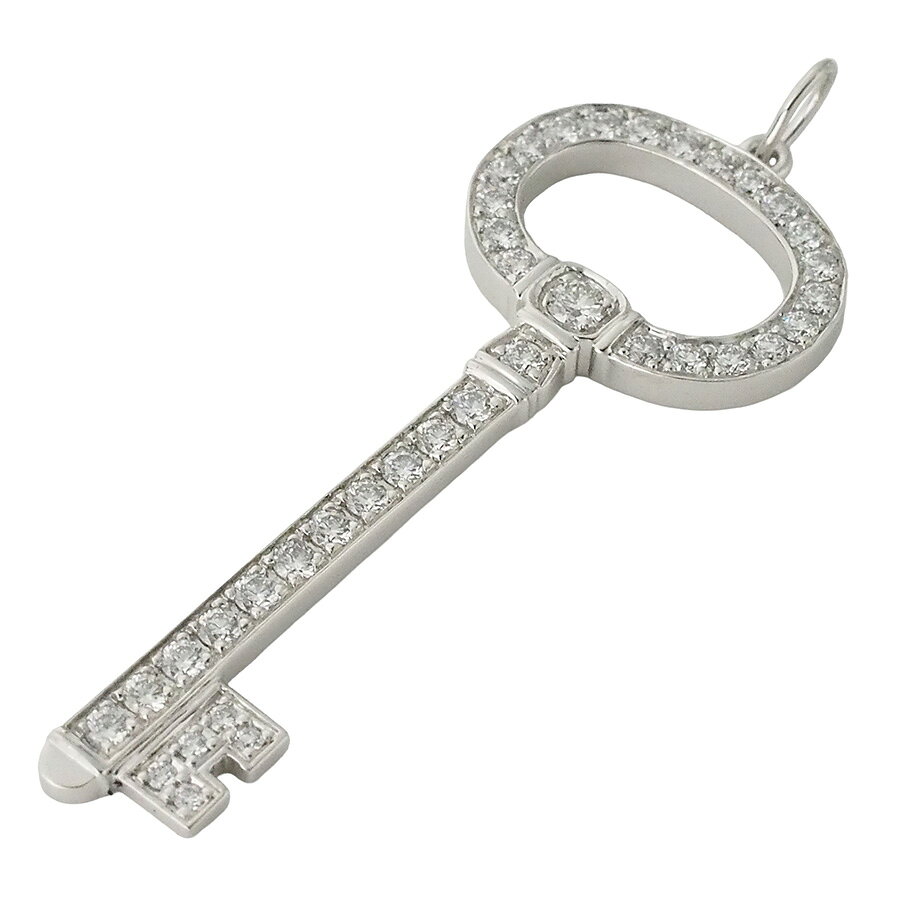 Rakuten - ティファニー ダイヤモンド オーバルキー ペンダントトップ Pt950 箱付【中古】【JS1852】