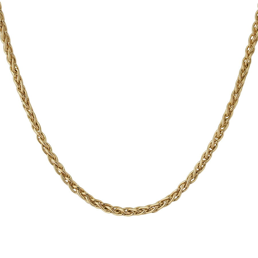 カルティエ スパイクチェーン ネックレス K18YG 箱・証明書付【中古】【JS1855】