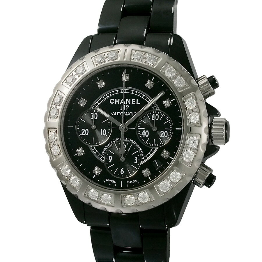 シャネル J12 クロノグラフ 9P純正 ア