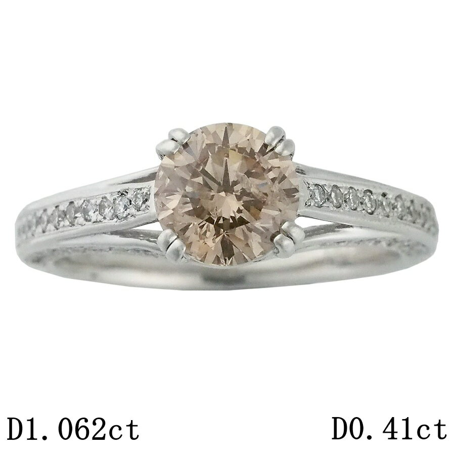 Rakuten - FLB-I1 ダイヤモンド/1.062ct ダイヤ/0.41ct リング K18WG 13号 ソーティング付【中古】【JS1875】