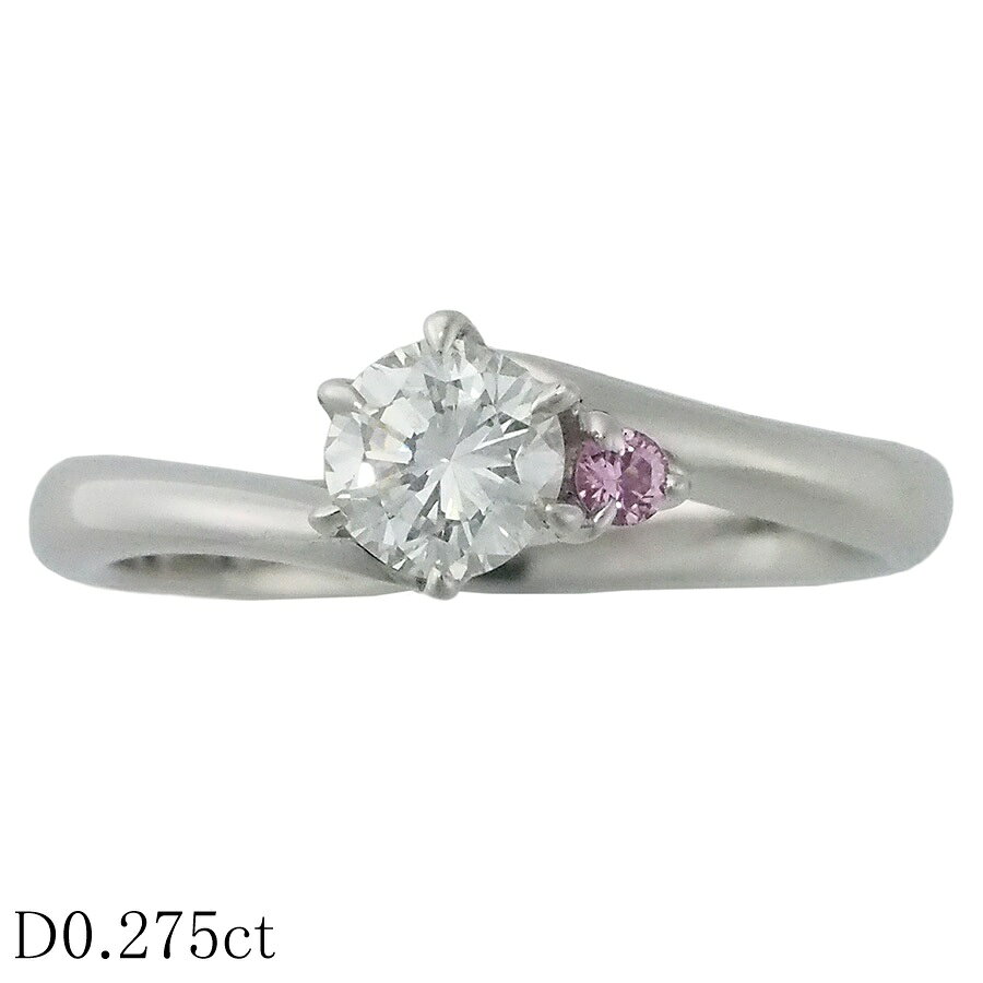 Rakuten - J-SI1-G ダイヤモンド/0.275ct リング Pt900 6号 ソーティング付【中古】【JS1887】