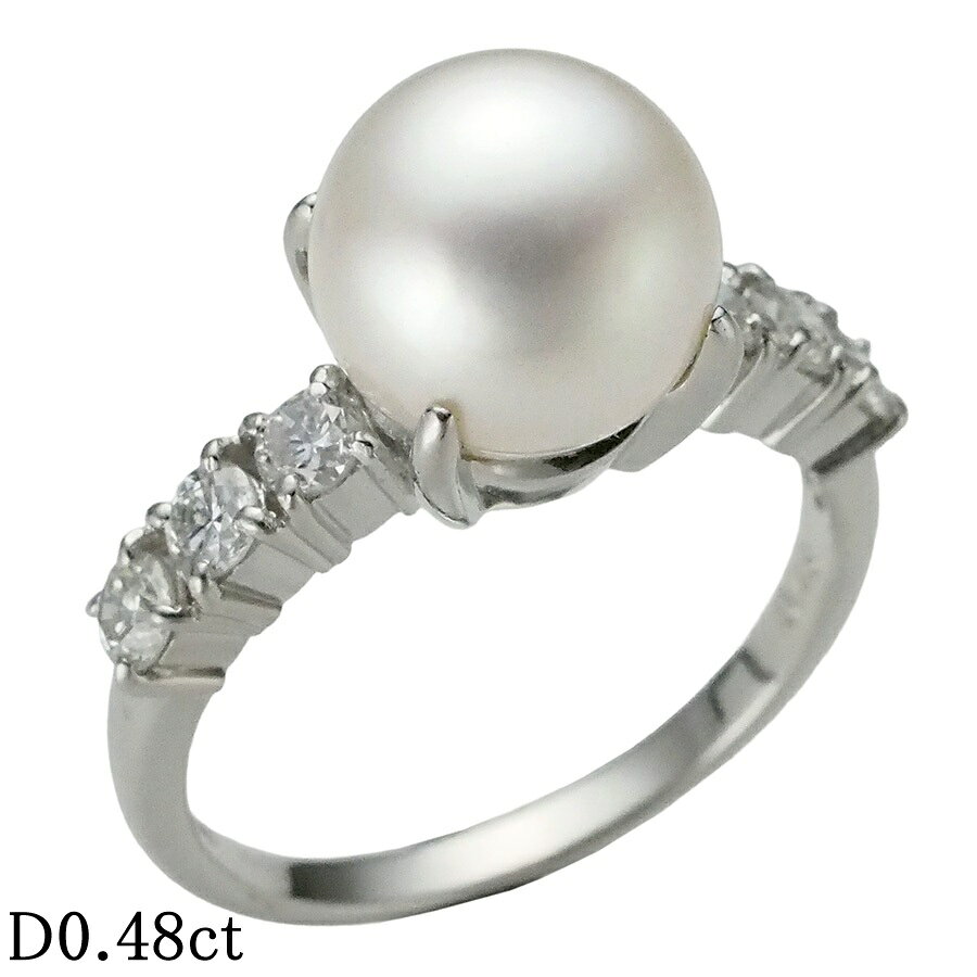 Rakuten - タサキ パール ダイヤモンド/0.48ct リング Pt900 14号【中古】【JS1867】