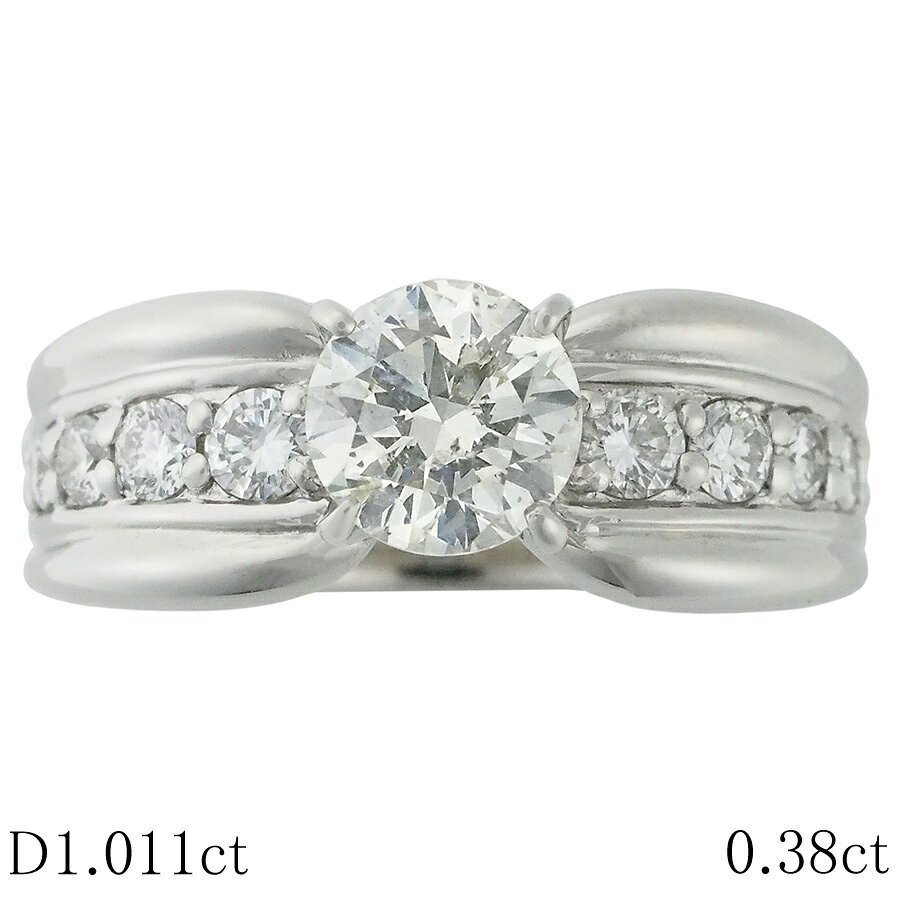 K-SI2-G ���������/1.011ct ������/0.38ct �ǥ����� ��� Pt900 12.5�� �����ƥ����ա���šۡ�JS1871��