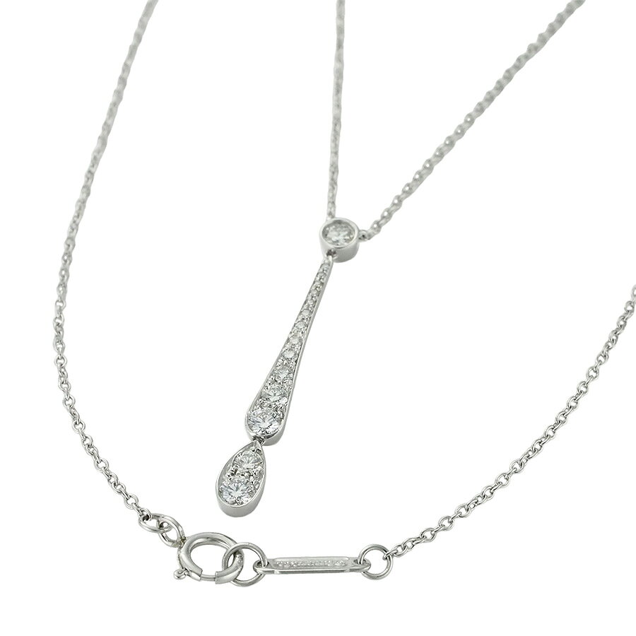 Rakuten - ティファニー ダイヤモンド ジャズドロップ ネックレス Pt950【中古】【JS1882】
