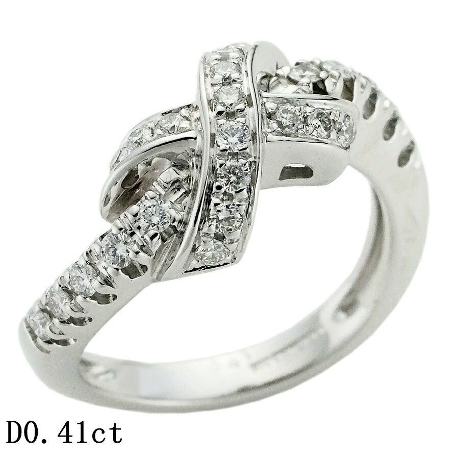 Rakuten - ピキョッティ ダイヤモンド/0.41ct リング K18WG 14号【中古】【JS1897】
