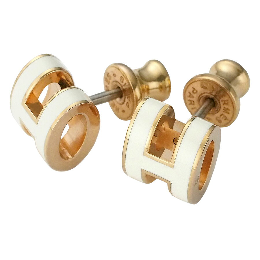 乐天商城 - エルメス ポップアッシュ ミニ ピアス メタル ゴールデンローズ【中古】【JS1880】
