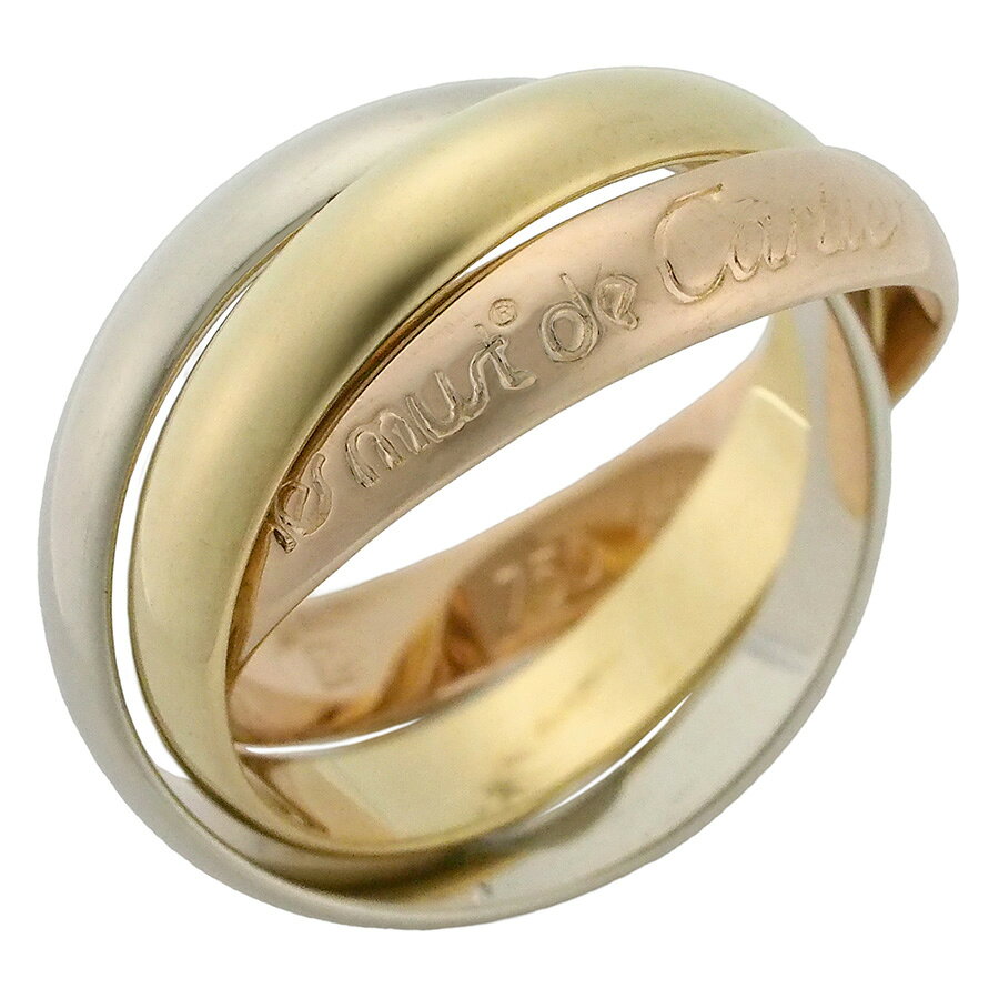 樂天商城 - カルティエ トリニティ リング K18WG/K18YG/K18PG #49【中古】【JS1889】