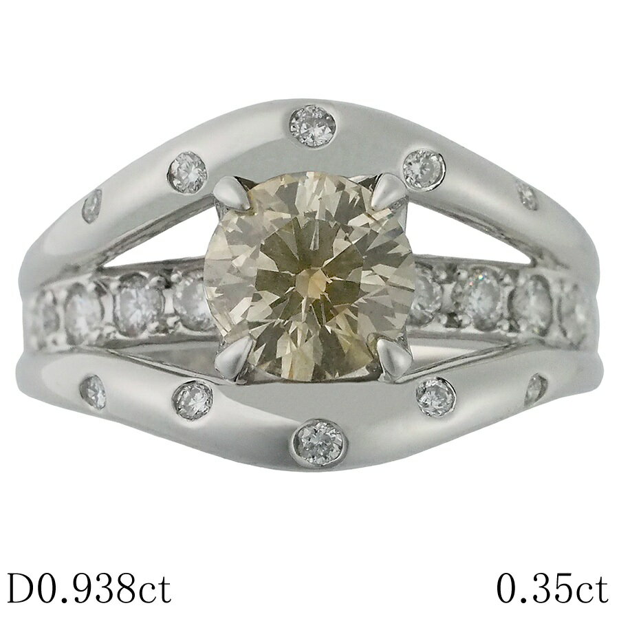 Rakuten - ダイヤモンド/0.938ct ダイヤ/0.35ct リング Pt900 12号【中古】【JS1887】