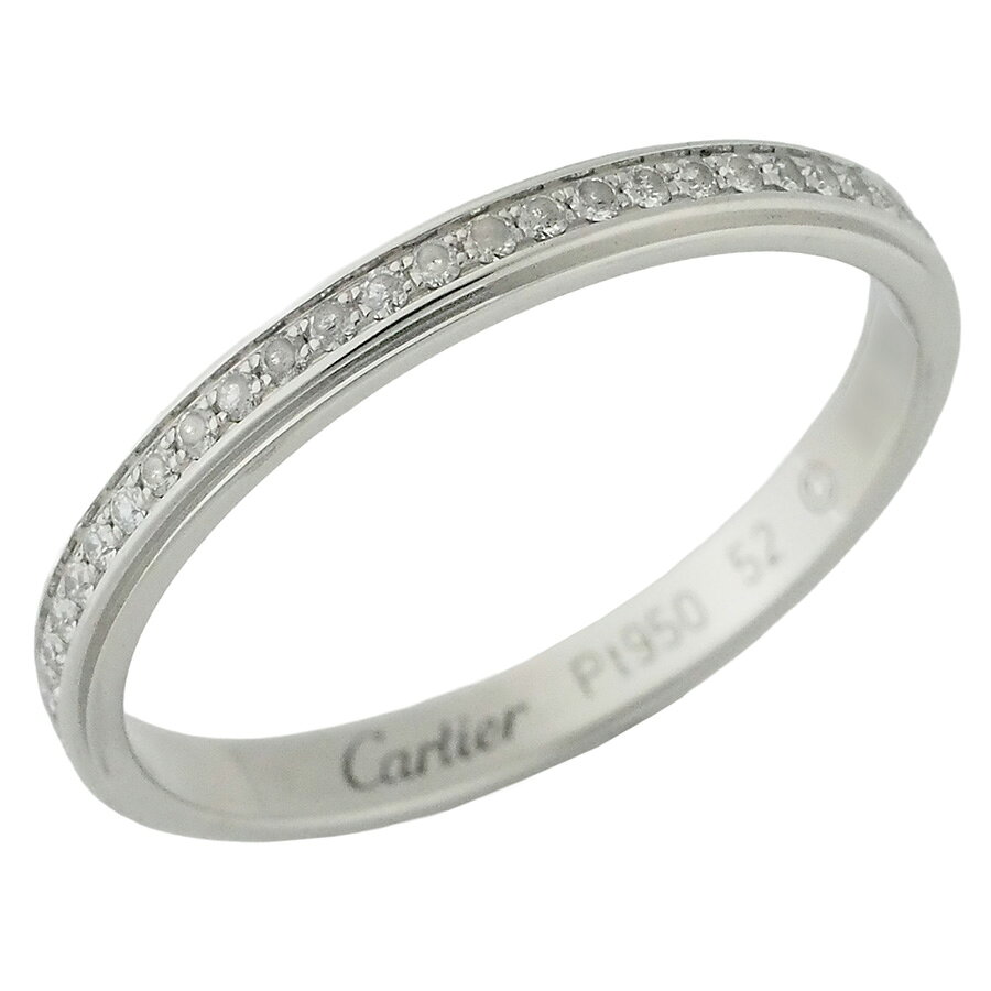 Rakuten - カルティエ ダイヤモンド ダムール ウェディング フルエタニティ リング B4093600 Pt950 #52【中古】【JS1884】