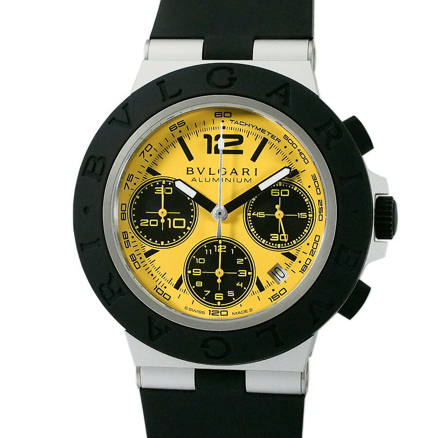 ブルガリ アルミニウム クロノグラフ ビジョン グランツーリスモ 10周年記念モデル BB41ATCH 104006 Gカード付【中古】【JS1900】