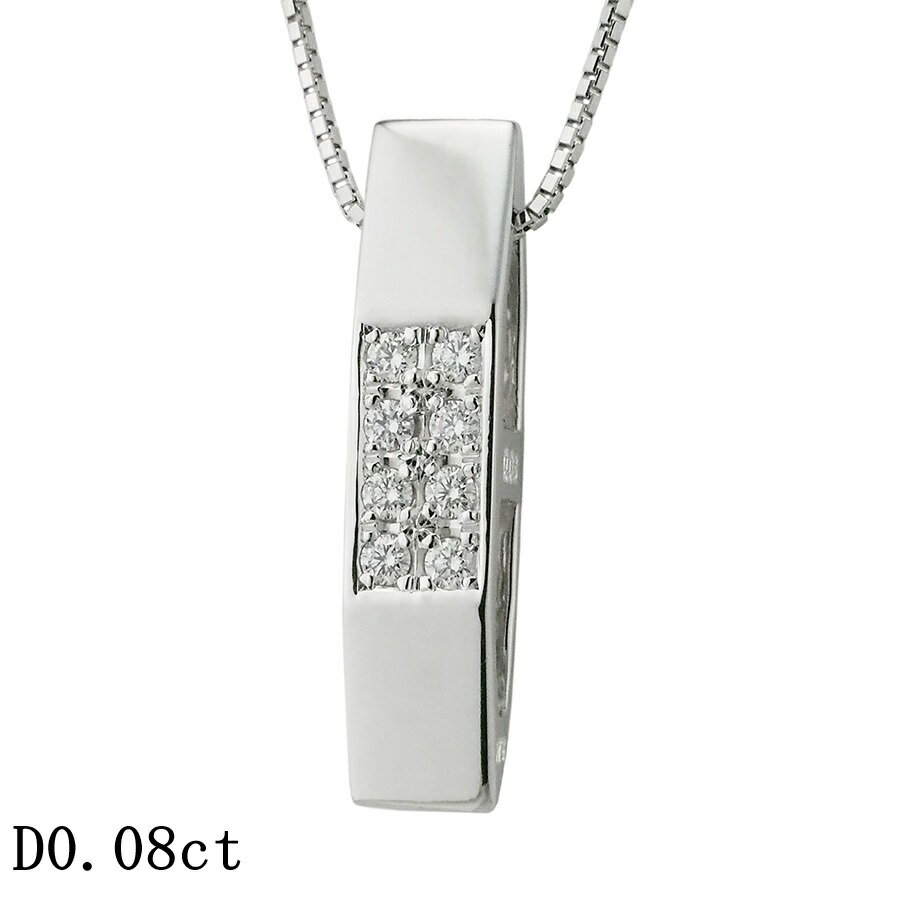 樂天商城 - タサキ ダイヤモンド/0.08ct ネックレス K18WG【中古】【JS1904】