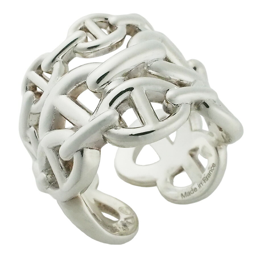 樂天商城 - エルメス シェーヌ ダンクル アンシェネ GM リング SV925 #49【中古】【JS1919】