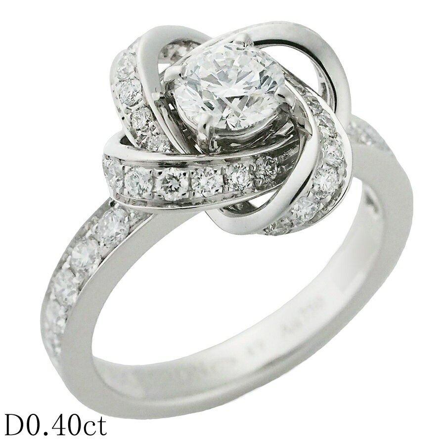 Rakuten - ブシュロン F-VVS1-EX ダイヤモンド/0.40ct ピヴォワンヌ ソリテール リング K18WG #49【中古】【JS1912】