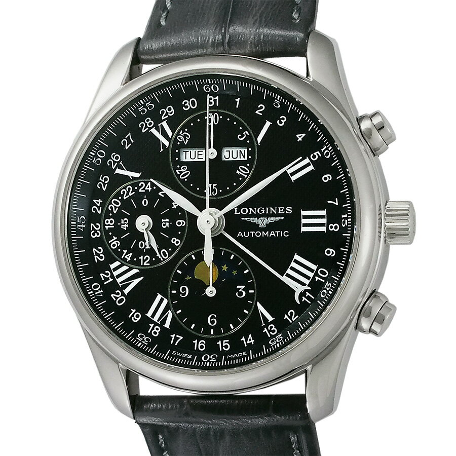 樂天商城 - ロンジン マスターコレクション クロノグラフ ムーンフェイズ L2.673.4【中古】【JS1933】