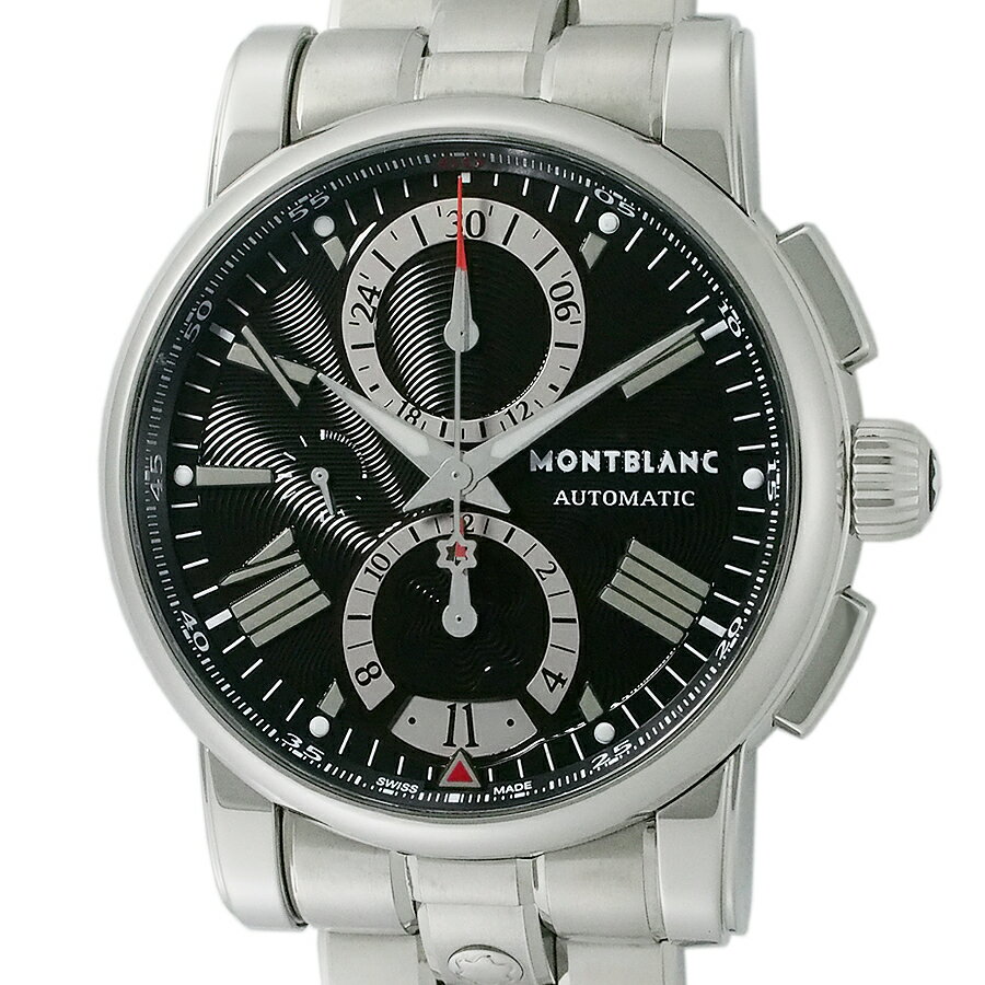 モンブラン スター クロノグラフ 7104 箱・保証書付【中古】【JS1926】