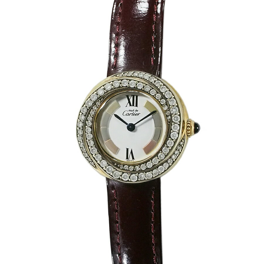 Rakuten - カルティエ マストトリニティ アフターダイヤベゼル W1010744【中古】【JS1916】