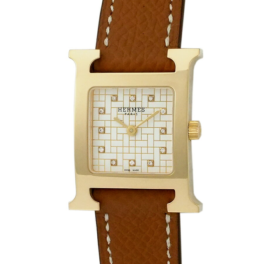 Rakuten - エルメス Hウォッチ 純正ダイヤモンド HH1.202d 保証書付【中古】【JS1920】