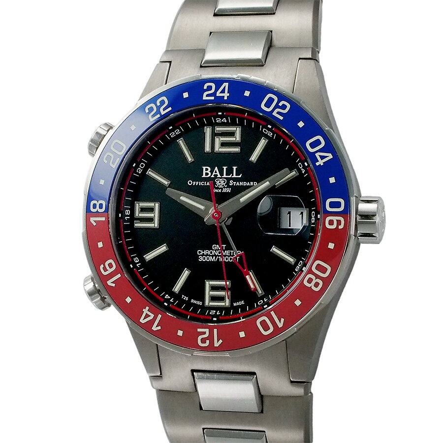 ボールウォッチ ロードマスター パイロット GMT 1000本限定 DG3038A-S2CJ-BK 国内正規 箱・Gカード付【中古】【JS1962】