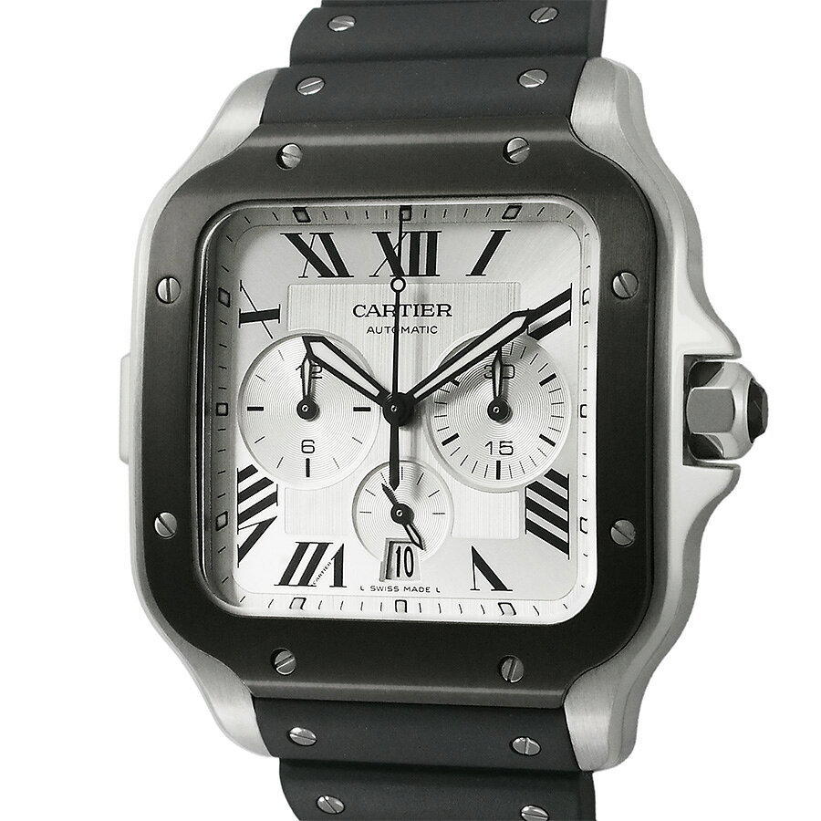 Cartier サントス ドゥ カルティエ クロノグラフ XL WSSA0017【中古】【JS1987】