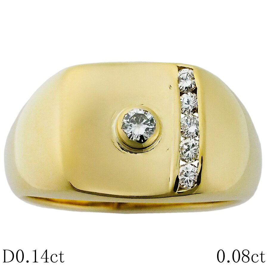 ブランドノーブランド 商品名 ダイヤモンド/0.14ct ダイヤ/0.08ct シグネット 印台 メンズ リング型番—サイズ17号最大幅 11.1mmアーム背面 3.2mm重量 8.7g素材K18YG 刻印K18 008 014付属品当店オリジナルボックスランクSA状態／備考仕上済※商品に対してご不明点等がございましたら、質問欄よりご連絡ください。※石のサイズ記載が無い場合は刻印無しの為サイズ不明扱いとさせていただいております。商品管理番号J1875【JS1999】
