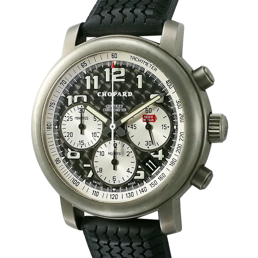 ショパール ミッレミリア クロノグラフ 16/8407 保証書付【中古】【JS2011】