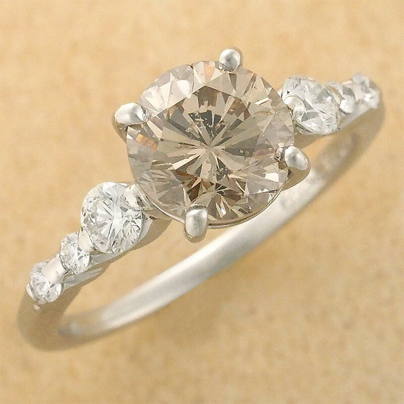 Rakuten - ダイヤモンド/1.31ct FLB-I1 ダイヤ/0.273ct デザイン リング Pt900 9号 ソーティング付【中古】【JS1457】