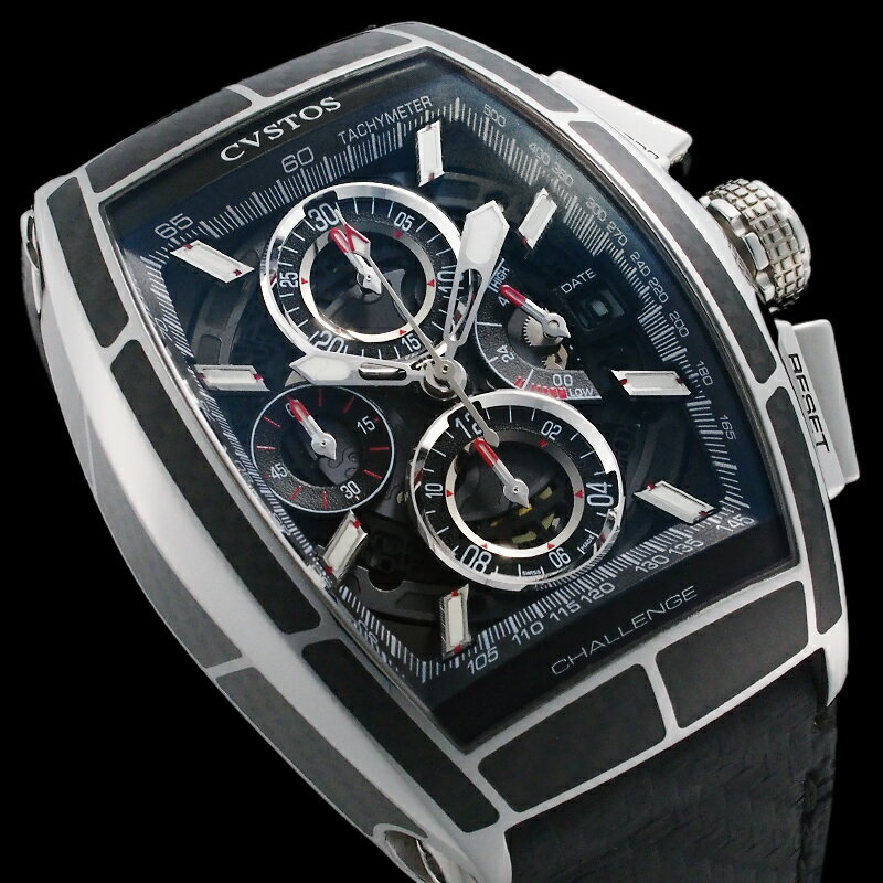 クストス チャレンジ クロノ2 CVT-CHR2-CARBON ST 国内正規 箱・保証書付【中古】【JS1474】