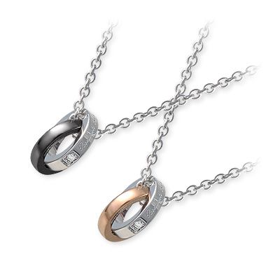 ダイヤモンド ネックレス シンプル white clover ペア 彼女 彼氏 レディース メンズ カップル ペア 誕生日 記念日 ギフトラッピング ホワイトク...