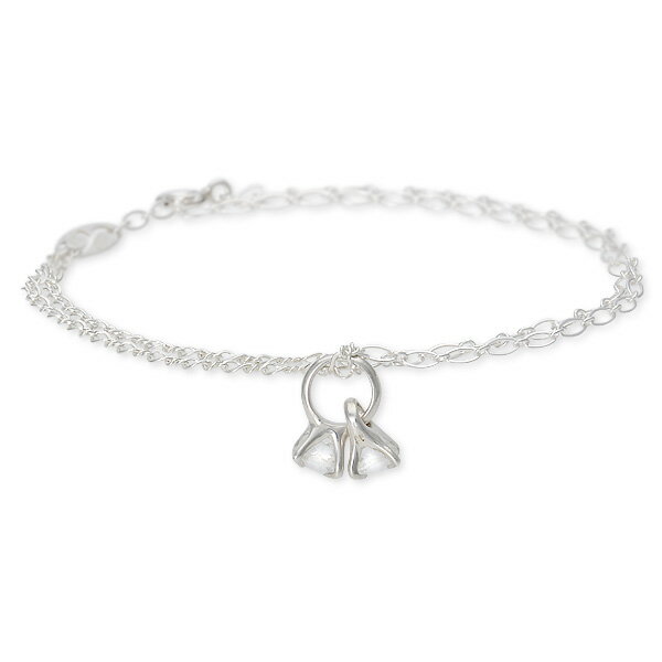 UZUOU ウズオウ シルバー ブレスレット ホワイト 彼女 レディース 人気 ブランド プレゼント