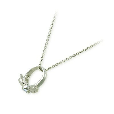 LA PUREZZA ラ・プレッツァ シルバー ネックレス シンプル アクアマリン ホワイト 彼女 レディース プレゼント