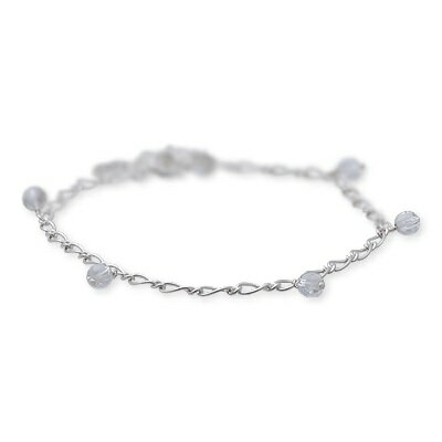 LA PUREZZA ラ・プレッツァ シルバー アンクレット ホワイト 彼女 レディース プレゼント