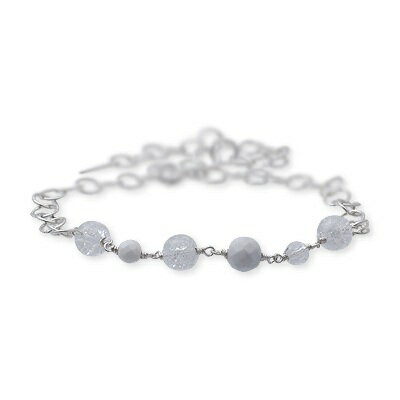 LA PUREZZA ラ・プレッツァ シルバー アンクレット ホワイト 彼女 レディース プレゼント