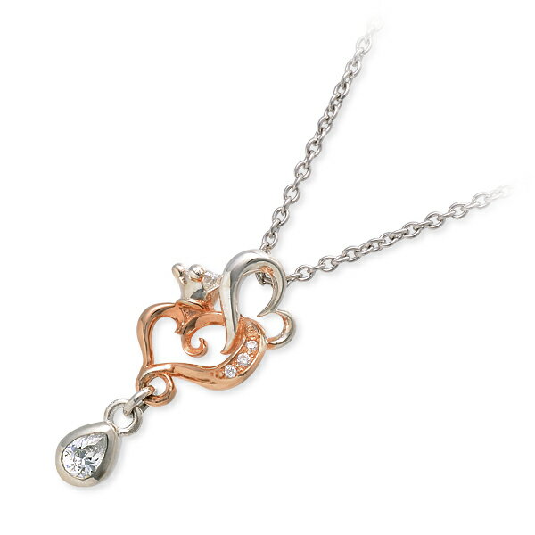 Cubic Zirconia - MATERIAL CROWN MATERIAL CROWN シルバー ネックレス シンプル キュービック ホワイト 彼女 レディース プレゼント