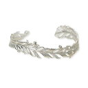 SAINTS Design セインツ シルバー バングル レディース 彼女 キュービック ホワイト プレゼント